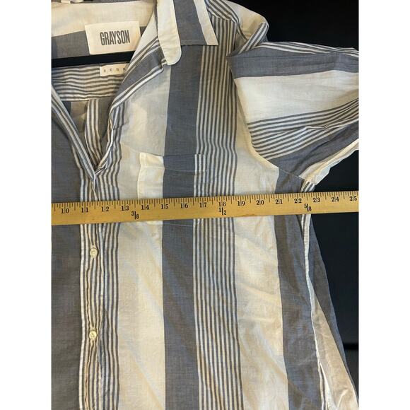 Grayson The Hero Striped Button Down Shirt Size XL Classic Striped Long Sleeve - Picture 7 of 8